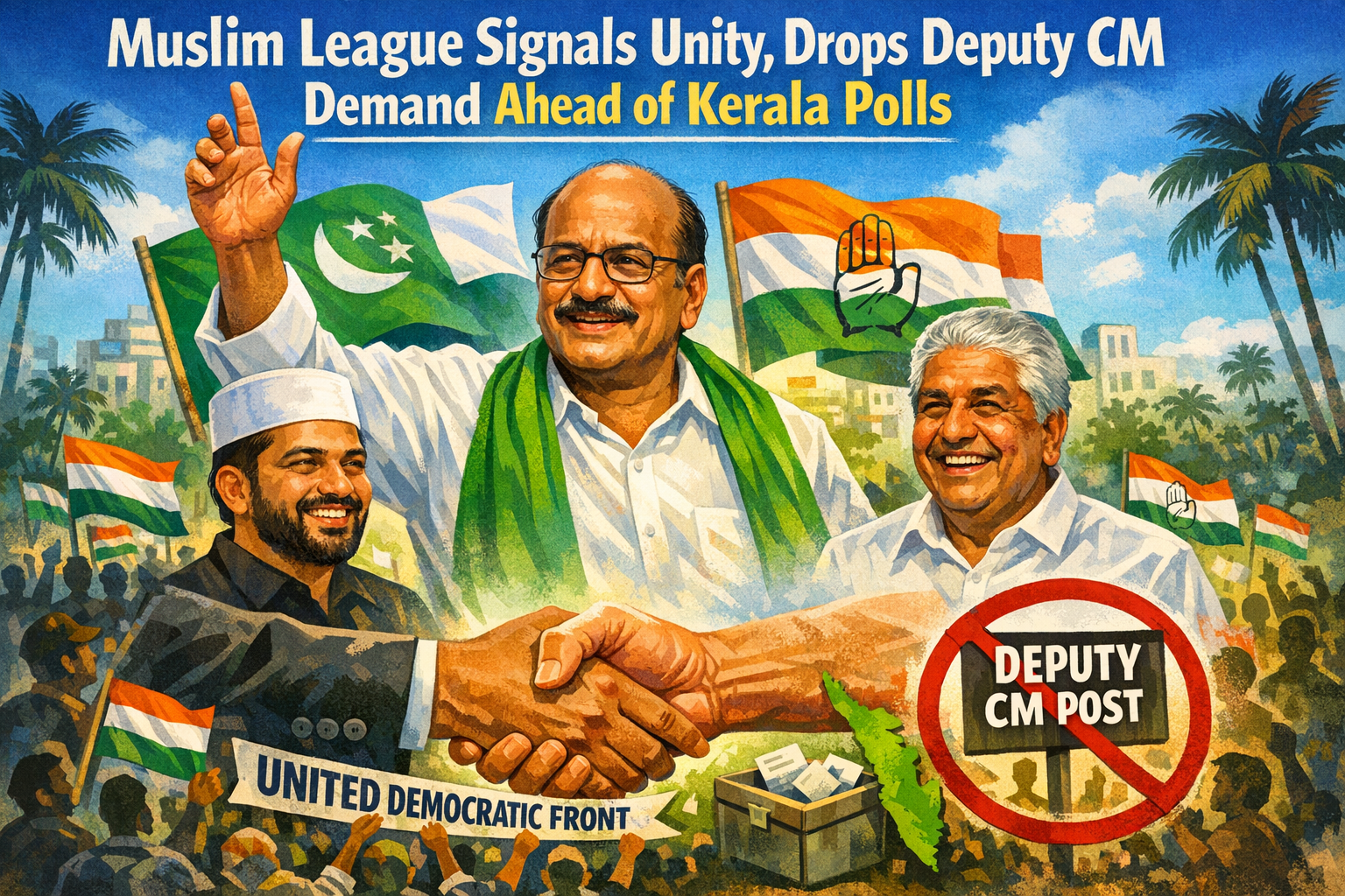 Muslim League Signals Unity, Drops Deputy CM Demand Ahead of Kerala Polls